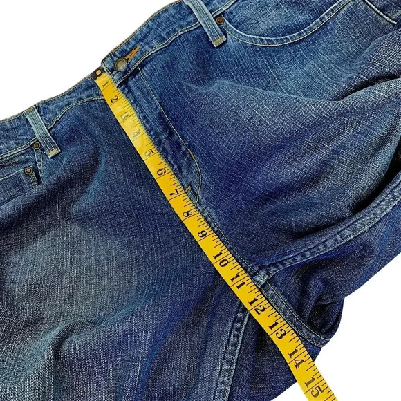 Levi Strauss Signature Y2K Bootcut Low Rise Stretch Denim Blue Jeans Misses 16 - Picture 11 of 16